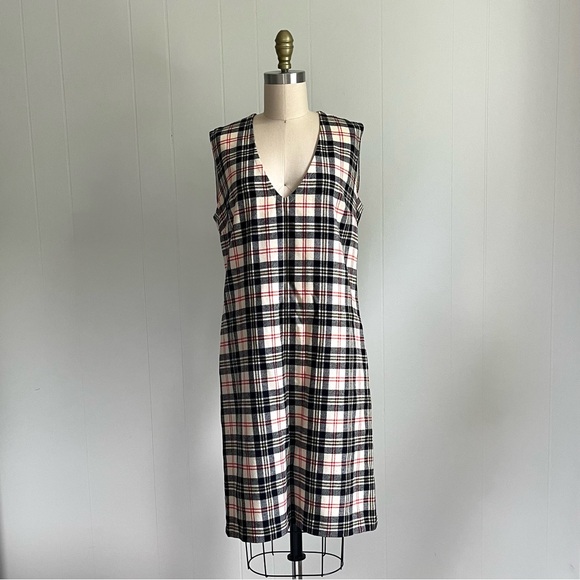 Vintage Pendleton 100% Wool‎ Dress Size 16 Preppy Academia Grunge Mod Lined - Picture 2 of 15